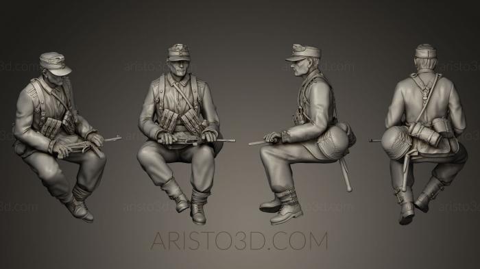 Military figurines (STKW_0052) 3D model for CNC machine